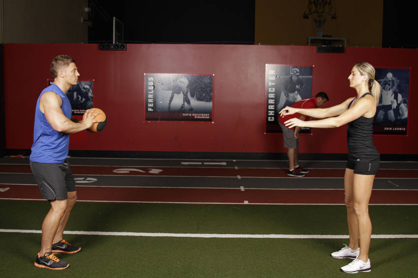 Medicine Ball Chest Pass