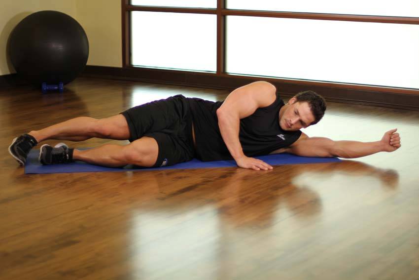 Side-Lying Lat Stretch